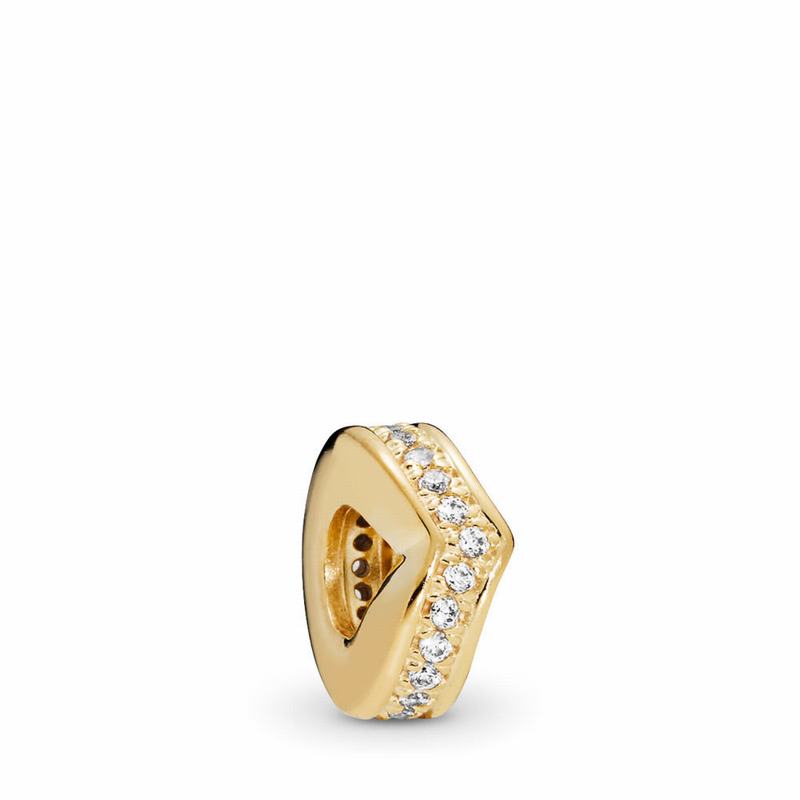 Pandora Australia Shine™ Shimmering Wish Spacer Charm - 18ct Gold Plated | IQSDJO253